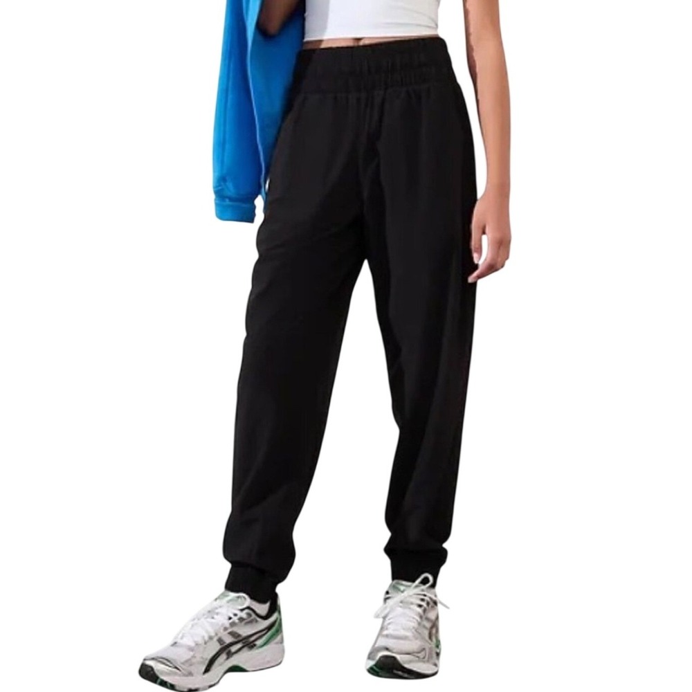 Athleta Trekkie North Jogger‎ Women Size 0 Black Elastic Waist Pockets Tapered